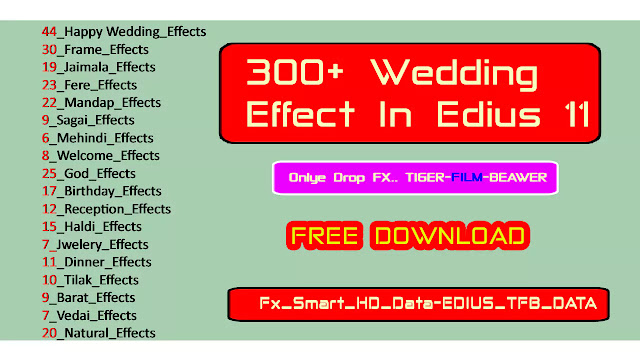 Edius 11 TFB Cinematic Effect Wedding Collection 2025 Free Download