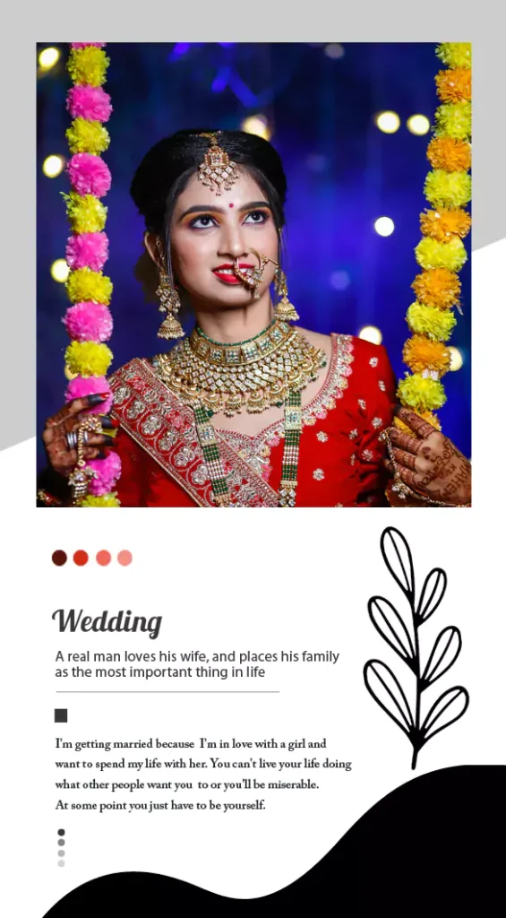 Instagram Indian Wedding PSD Post Template Free Download