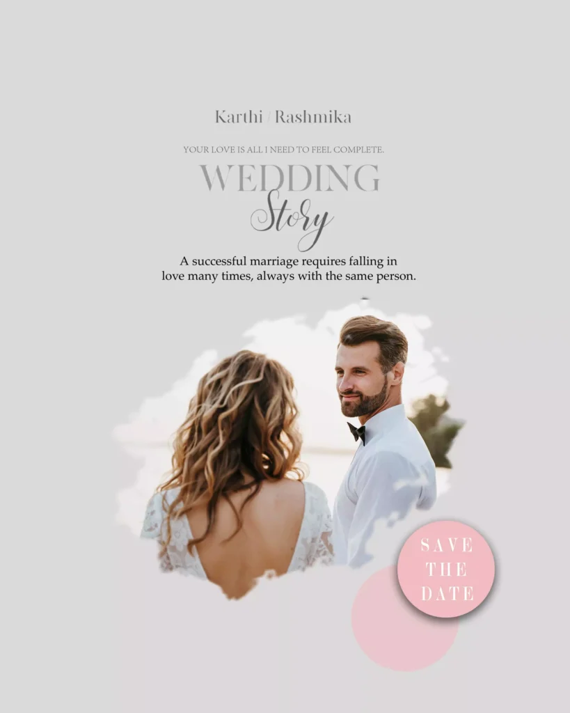 Wedding Instagram Post Template Free Download