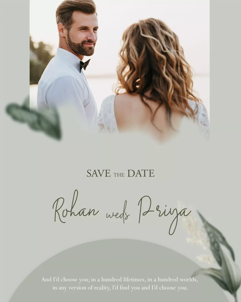 Wedding Instagram Post Template Free Download