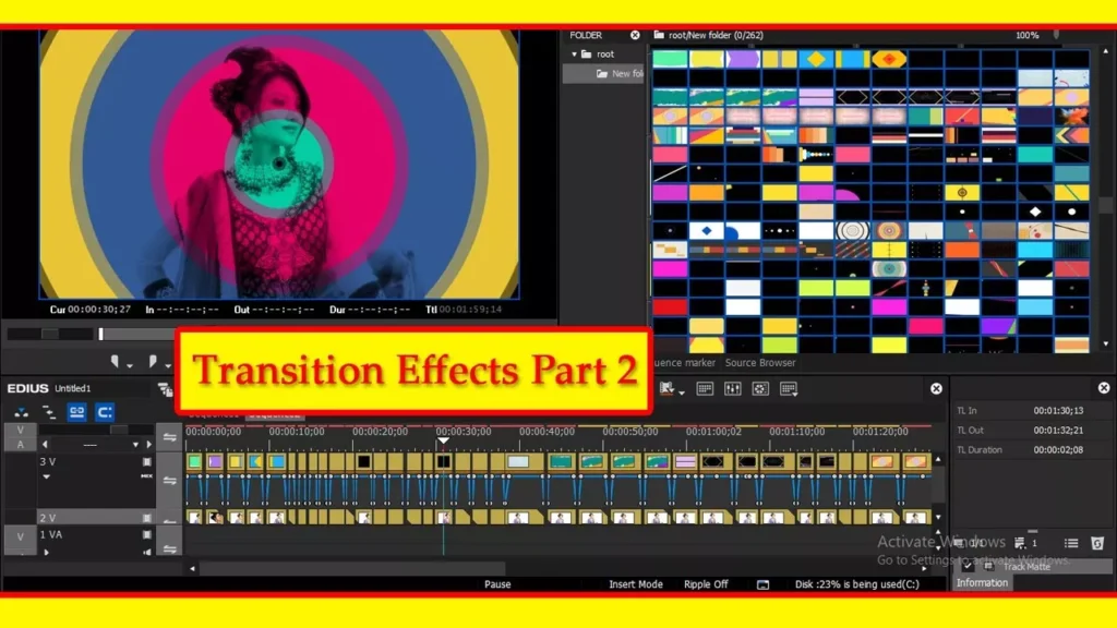Cinematic Video Editing Color Effects Edius Transition