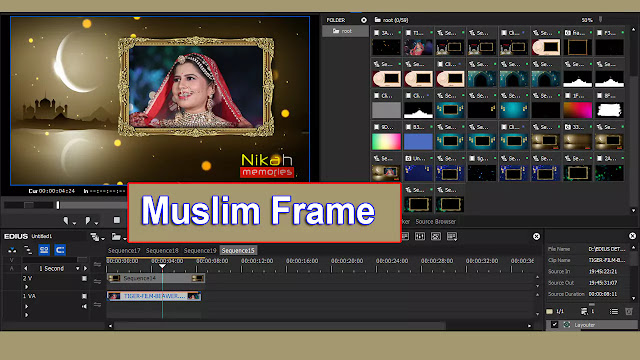 Edius New Muslim Wedding Frame Effect