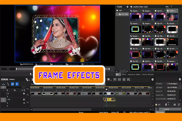 Edius X Frame Effect Drag & Drop