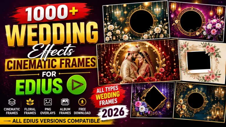 Wedding Effects Cinematic Frames for Edius – Free Download