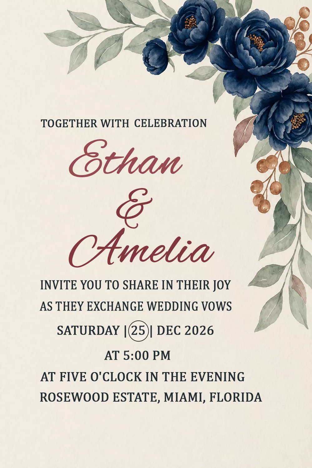 elegant-navy-blue-floral-wedding-invitation-template-free-editable-psd-file