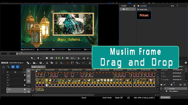 40+ Muslim Edius Drag and Drop Frame Effects